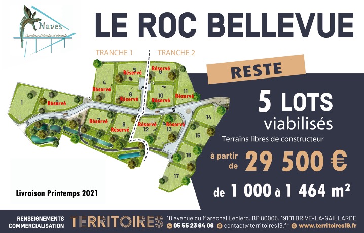 Naves Terrains à vendre