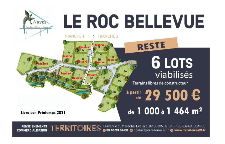 Naves Terrains à vendre