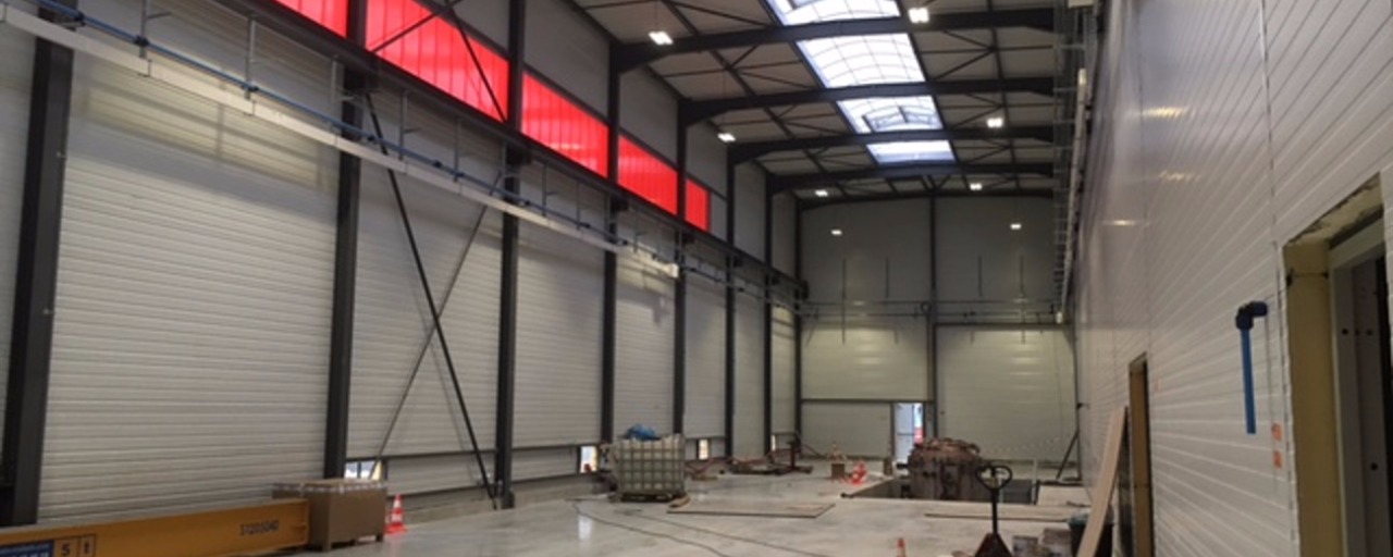 Construction de la nouvelle unité de production de Deshors Moulage filiale de AD Industrie à Brive